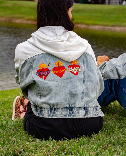 Chaqueta Jean 3 Corazones